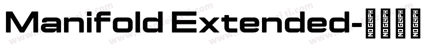Manifold Extended字体转换